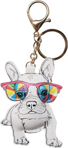 Charming Animal-Shaped PU Leather Keychain-Cute, Colorful, and Odor-Free Accessory for Bags & Keys in Saudi Arabia