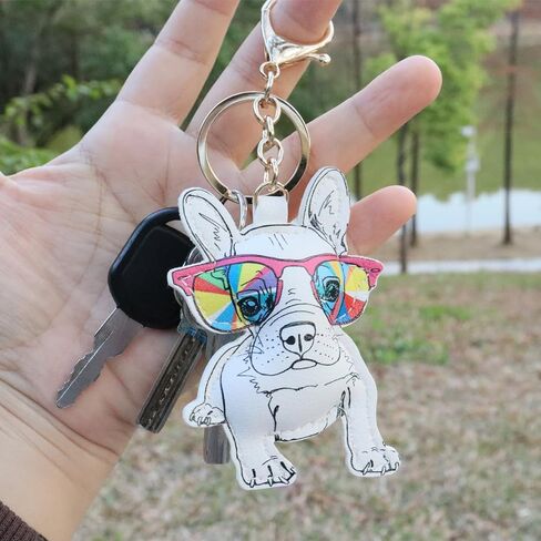 Charming Animal-Shaped PU Leather Keychain-Cute, Colorful, and Odor-Free Accessory for Bags & Keys in Saudi Arabia