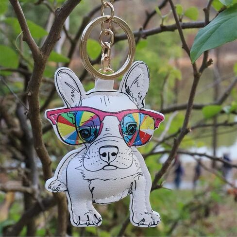 Charming Animal-Shaped PU Leather Keychain-Cute, Colorful, and Odor-Free Accessory for Bags & Keys in Saudi Arabia