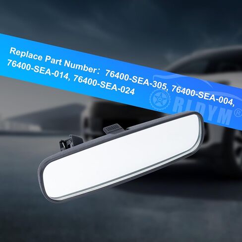 Rldym Interior Rear View Mirror 76400-SEA-024 for Honda Accord 2013-2017, Civic 2004-2005 2012-2015, CR-V 2006-2016, Fit 2019-2013, Odyssey 2005-2010, OE# 76400-SEA-305, 76400-SEA-004, 76400-SEA-014 in Saudi Arabia
