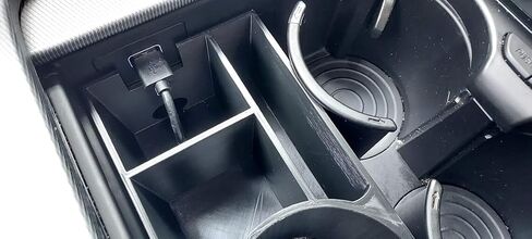 Custom Extra Cup Holder Organizer Compatible with 2019-2025 Hyundai Palisade Accessory Cubby Tray 3D Printed in Saudi Arabia
