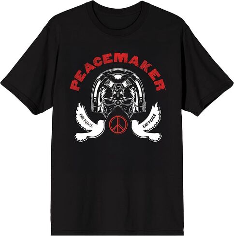 Peacemaker TV Series Eat Peace on Black Adult T-Shirt in Saudi Arabia