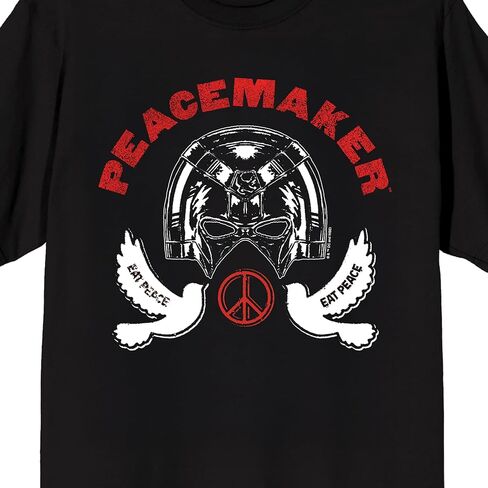Peacemaker TV Series Eat Peace on Black Adult T-Shirt in Saudi Arabia