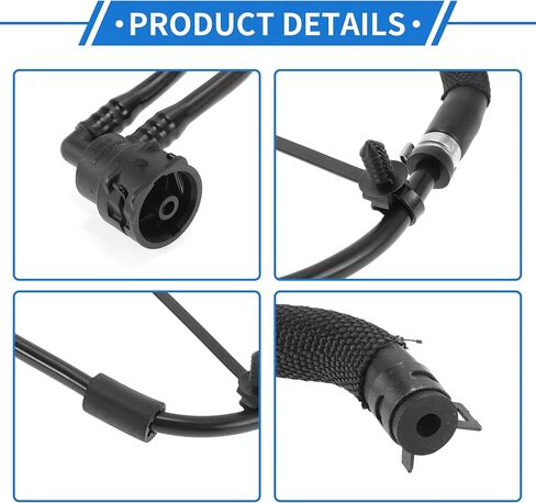 1 Pc Engine Coolant Overflow Hose for Mercedes-Benz C300 2015-2018 C350e 2016-2018 Good Sealing Plastic Black Radiators Coolant Hose in Saudi Arabia