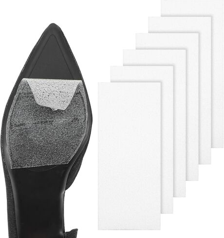 6 Pcs Sole Protector, Self-Adhesive High Heel Pads Sneaker Sole Protector Red Bottom Shoe Protectors Shoes Grips on Bottom Clear Soles Sticker for High Heels Anti-Slip Shoe Grip Noise Reduction in Saudi Arabia