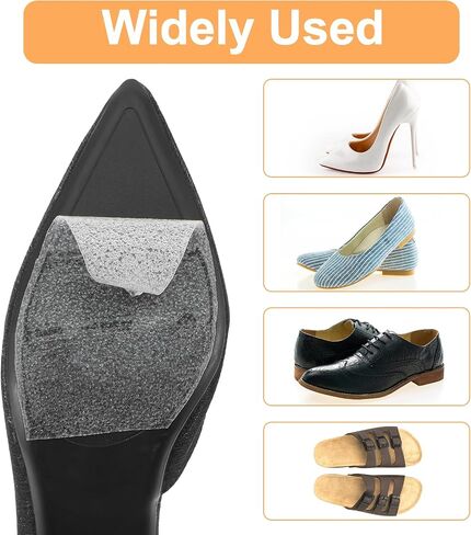6 Pcs Sole Protector, Self-Adhesive High Heel Pads Sneaker Sole Protector Red Bottom Shoe Protectors Shoes Grips on Bottom Clear Soles Sticker for High Heels Anti-Slip Shoe Grip Noise Reduction in Saudi Arabia