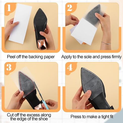 6 Pcs Sole Protector, Self-Adhesive High Heel Pads Sneaker Sole Protector Red Bottom Shoe Protectors Shoes Grips on Bottom Clear Soles Sticker for High Heels Anti-Slip Shoe Grip Noise Reduction in Saudi Arabia