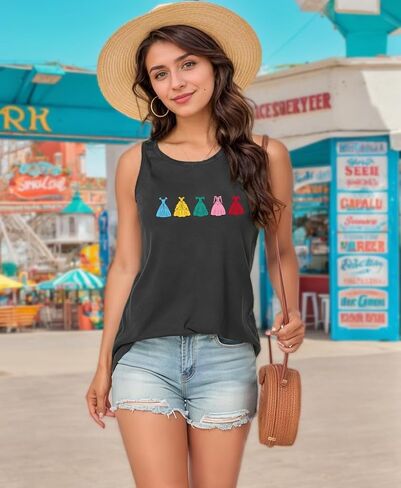 Magical Tank Top Women Magical Kingdom Tshirts World Traveler Shirt Casual Summer Graphic Tee in Saudi Arabia