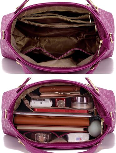 Purse for Women Fashion Medium Shoulder Bag Crossbody Bag Top Handle Tote Handbag Set 4PCS in Saudi Arabia