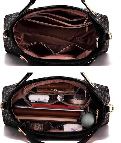 Purse for Women Fashion Medium Shoulder Bag Crossbody Bag Top Handle Tote Handbag Set 4PCS in Saudi Arabia