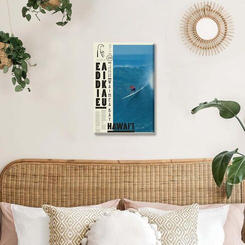 Retro Surfer Wall Art 2013 Surf Contest Poster Print Vintage Aesthetic Room Decoration Summer Beach Canvas Posters Surfer Artwork for Beach Lovers 8x12inch Unframed in Saudi Arabia
