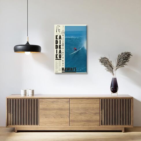 Retro Surfer Wall Art 2013 Surf Contest Poster Print Vintage Aesthetic Room Decoration Summer Beach Canvas Posters Surfer Artwork for Beach Lovers 8x12inch Unframed in Saudi Arabia