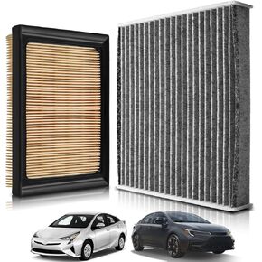 17801-21060 87139-0E040 Engine Air Filter & Cabin Air Filter Fit for Toyota Corolla L4-1.8L(2020-2025) Prius L4-1.8L(2016-2022) Prius AWD-e L4-1.8L(2019-2022) in Saudi Arabia
