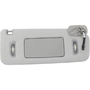 Gray Right Passenger Side Sun Visor with Lights for Chevrolet Silverado 1500 2500 3500 Suburban Tahoe GMC Sierra Yukon Cadillac Escalade 2015 2016 2017 2018 2019 in Saudi Arabia