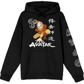 Bioworld Avatar the Last Airbender Ang Anime Character Black Hoodie in Saudi Arabia