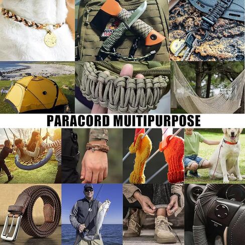 100ft 4mm Paracord Rop Utility Parachute Cord for Crafting, Tent, Camping, Clothes line, Hiking, Fishing in Saudi Arabia