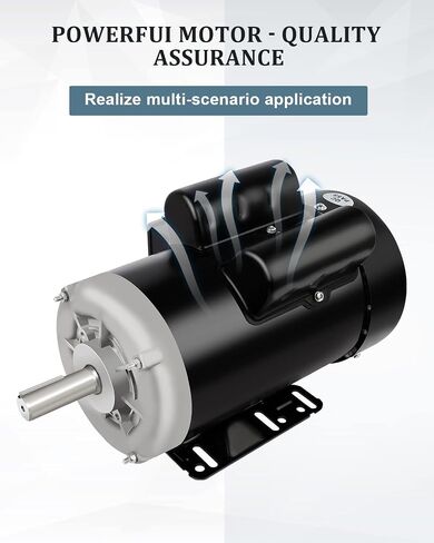 Electric Motor 1/2HP Farm Duty Single Phase Motor 1750RPM 115/230V 56 Frame 5/8"Shaft Diameter 60HZ 4Pole TEFC CW/CCW in Saudi Arabia