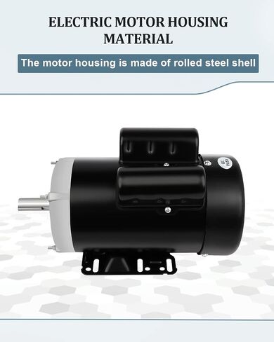 Electric Motor 1/2HP Farm Duty Single Phase Motor 1750RPM 115/230V 56 Frame 5/8"Shaft Diameter 60HZ 4Pole TEFC CW/CCW in Saudi Arabia