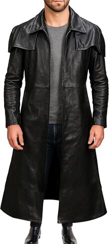 New Vegas A7 Brown Suede Leather Coat - A7 Ranger Armor Classic Cowboy Veteran Duster Trench Coat in Saudi Arabia