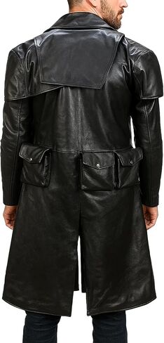 New Vegas A7 Brown Suede Leather Coat - A7 Ranger Armor Classic Cowboy Veteran Duster Trench Coat in Saudi Arabia