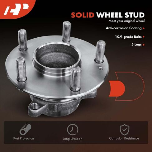 A-Premium Rear Wheel Bearing and Hub Assembly with 5-Lug Compatible with Honda Civic 2016-2021, Insight 2019-2022 in Saudi Arabia