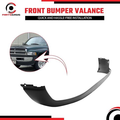 New Aftermarket Pickup Front Lower Bumper Valance Matte Dark Gray Textured Compatible With 1994-2002 RAM 1500 2500 3500 CH1000232 55076614AC in Saudi Arabia