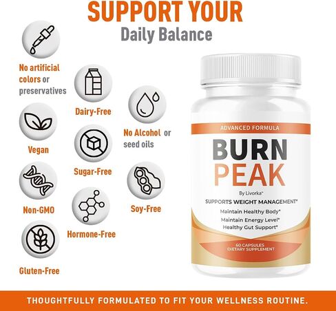 BurnPeak Capsules Advanced Premium Formula All Natural, 60 Capsules for 1 Month in Saudi Arabia
