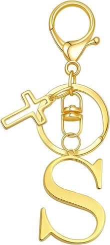 Letter Keychains for Women Initial Keychain Charms for Purses Personalized Keychain Cute Initial Bag Charm in Saudi Arabia
