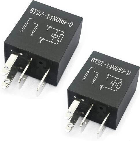 2 Packs 8T2Z14N089D Relay, 12V 4 Pins, Automotive Relay in Saudi Arabia