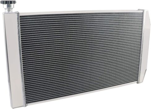 3 Row Core Radiator + 2 X 12'' Fan W/Shroud & Relay for 1988-1999 Chevy GMC C/K Series 1500 2500 3500 Pickup Suburban 5.0L 5.7L, 3 row radiator+fan+relay kit in Kuwait