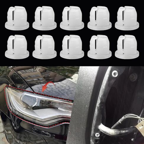 10PCS Car Clips, Headlight Retaining Clip, Headlamp Assembly Grommet Retainer Clip Nut, 90189-06111 Car Accessories Headlight Clips Compatible with Ford Toyota 4Runner, Land Cruiser, Tacoma in Saudi Arabia