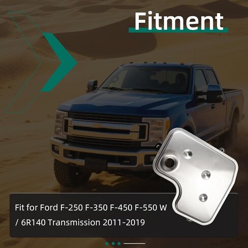 فلتر ناقل الحركة ومجموعة الحشية مناسب لفورد F-250 F-350 F-450 F-550 6.7L Powerstroke W/ 6R140 ناقل الحركة 2011-2019 استبدل BC3Z-7A098-B، BC3Z-7A191-B in Saudi Arabia