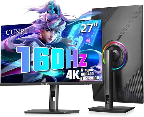 شاشة ألعاب 27 بوصة بدقة 1440 بكسل، شاشة QHD 144/165 هرتز سريعة IPS عمودية، 125% sRGB، FreeSync & G-Sync، HDR، تعديل الارتفاع لراحة اللاعب، ضوء RGB، مكبر صوت مدمج، منفذ HDMI وDP، S27QG in Kuwait