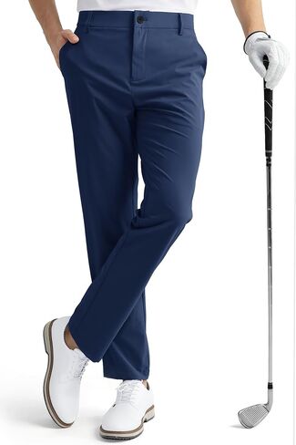 HISDERN Flex 301 Men's Stretch Golf Pants 30"/32" Quick Dry Lightweight Beathable Comfy for Business and Casual in Saudi Arabia