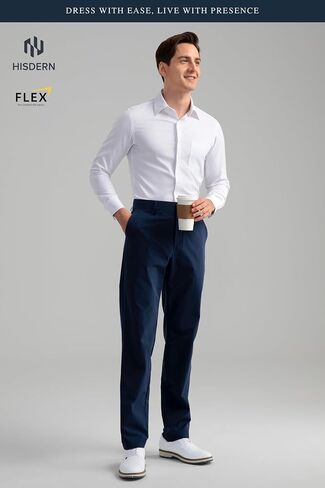 HISDERN Flex 301 Men's Stretch Golf Pants 30"/32" Quick Dry Lightweight Beathable Comfy for Business and Casual in Saudi Arabia