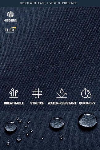 HISDERN Flex 301 Men's Stretch Golf Pants 30"/32" Quick Dry Lightweight Beathable Comfy for Business and Casual in Saudi Arabia