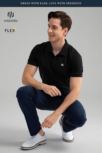 HISDERN Flex 301 Men's Stretch Golf Pants 30"/32" Quick Dry Lightweight Beathable Comfy for Business and Casual in Saudi Arabia