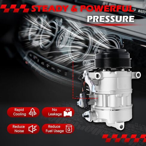 AC Compressor Fit for C250 C300 C350e C63 AMG C43 AMG, for E200 E250 E300 E350 E400 E450, for GLC250 GLC300, for SLK300 SLC300, for Metris, A/C Compressor with Clutch Replace for 168324 in Saudi Arabia