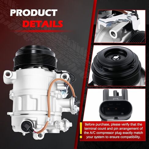 AC Compressor Fit for C250 C300 C350e C63 AMG C43 AMG, for E200 E250 E300 E350 E400 E450, for GLC250 GLC300, for SLK300 SLC300, for Metris, A/C Compressor with Clutch Replace for 168324 in Saudi Arabia