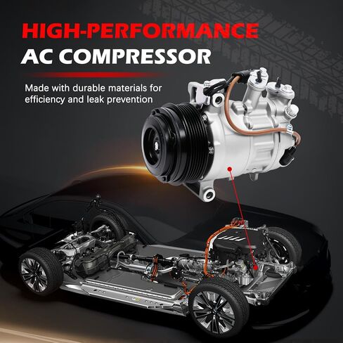 AC Compressor Fit for C250 C300 C350e C63 AMG C43 AMG, for E200 E250 E300 E350 E400 E450, for GLC250 GLC300, for SLK300 SLC300, for Metris, A/C Compressor with Clutch Replace for 168324 in Saudi Arabia