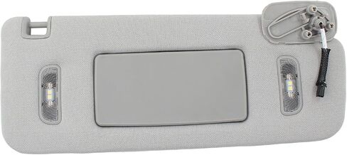 Gray Right Passenger Side Sun Visor with Lights for Chevrolet Silverado 1500 2500 3500 Suburban Tahoe GMC Sierra Yukon Cadillac Escalade 2015 2016 2017 2018 2019 in Saudi Arabia