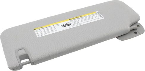 Gray Right Passenger Side Sun Visor with Lights for Chevrolet Silverado 1500 2500 3500 Suburban Tahoe GMC Sierra Yukon Cadillac Escalade 2015 2016 2017 2018 2019 in Saudi Arabia