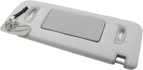 Gray Right Passenger Side Sun Visor with Lights for Chevrolet Silverado 1500 2500 3500 Suburban Tahoe GMC Sierra Yukon Cadillac Escalade 2015 2016 2017 2018 2019 in Saudi Arabia