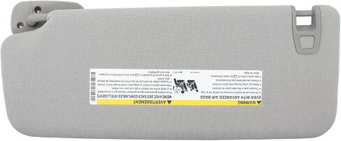 Gray Right Passenger Side Sun Visor with Lights for Chevrolet Silverado 1500 2500 3500 Suburban Tahoe GMC Sierra Yukon Cadillac Escalade 2015 2016 2017 2018 2019 in Saudi Arabia