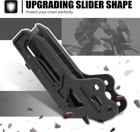 NICECNC Black Rear Chain Guide Slider Block Dirt Bike Compatible with Yamaha YZ125 2008-2025 YZ250 2008-2025 YZ250F 2007-2023 YZ250FX 2015-2025 YZ450F 2007-2022 YZ450FX 2016-2025,See Fitment in Saudi Arabia