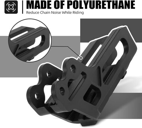 NICECNC Black Rear Chain Guide Slider Block Dirt Bike Compatible with Yamaha YZ125 2008-2025 YZ250 2008-2025 YZ250F 2007-2023 YZ250FX 2015-2025 YZ450F 2007-2022 YZ450FX 2016-2025,See Fitment in Saudi Arabia