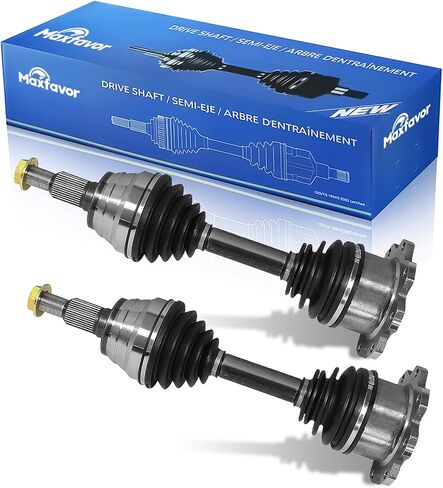 Maxfavor CV Axle Front Fit for Chevy Silverado 2500/3500 HD 2011-2019, for GMC Sierra 2500/3500 HD 2011 2012 2013 2014 2015 2016 2017 CV Axle, A Pair Left Right Side Driver Passenger CV Shaft RWD/4WD in Saudi Arabia