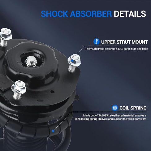 Autoround Front Complete Strut & Coil Spring Assembly Compatible with 2002 2003 Toyota Camry Lexus ES300 171490 171491 in Saudi Arabia