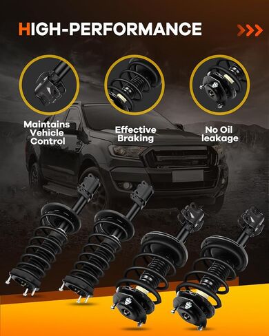OCPTY Front and Rear Complete Struts Spring Assembly Shocks Fits 2007-2009 for Lexus ES350 | 2006-2012 for Toyota Avalon | 2007-2011 for Toyota Camry Quick Struts 172310 172309 172308 172307 4pcs in Saudi Arabia