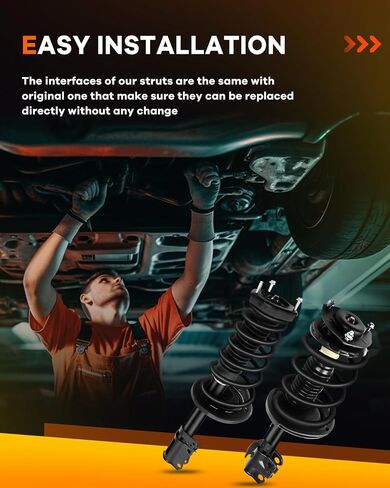 OCPTY Front and Rear Complete Struts Spring Assembly Shocks Fits 2007-2009 for Lexus ES350 | 2006-2012 for Toyota Avalon | 2007-2011 for Toyota Camry Quick Struts 172310 172309 172308 172307 4pcs in Saudi Arabia